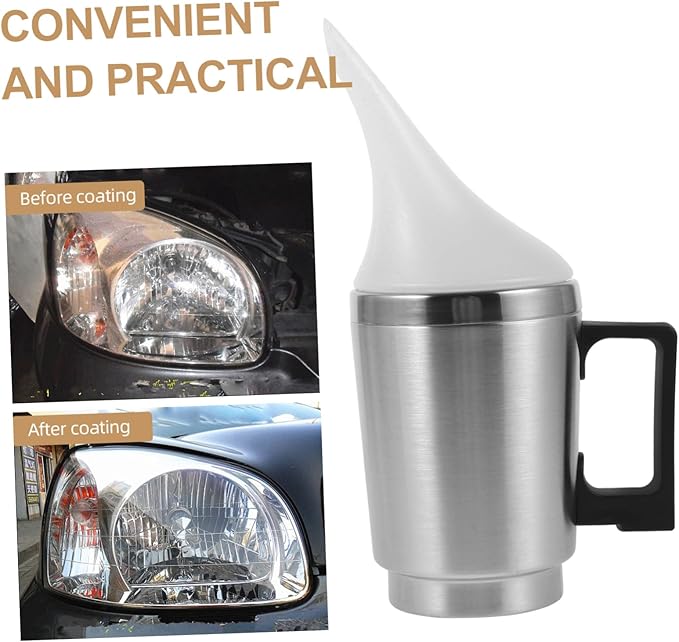 Car Headlight Restoration Kit with Atomizing Cup Heating Cup Fumigation Design for Even Protective Coating and Efficient Lens