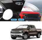 TINGLU Sun Shade for Chevrolet/Chevy Silverado Crewcab Regularcab Extendedcab 2014-2019 Accessories Windshield Sun Shade Window Shade UV Rays Protection Sun Visor Cover