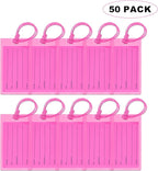 50 Pack Luggage Tags for Suitcases, Airplane Travel Essentials for Flying, International Travel Must Haves, and Luggage Acces