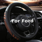 Yangday Leather Steering Wheel Cover for Ford F150 F250 F350, 15.5-16 inches Car Steering Wheel Cover with Anti-Slip Massage 