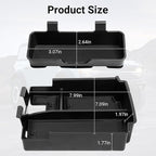 LECART Center Console Organizer Tray & Sun Visor Sunglasses Holder Fit for Ford Bronco 2025 4-Door Car Storage Accessories Set with Anti-slip Mats Sturdy ABS Easy Install Interior Upgrade