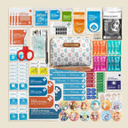 EVERLIT Care Rescue Pack | Family-Friendly First Aid Kit for Kids with 200 Pcs Medical Supplies | Travel-Friendly Compact Sto