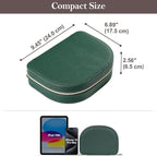ProCase Travel Size Jewelry Box, Large Portable Seashell-Shaped Jewelry Case, 2 Layer Jewelry Organizer in PU Leather for Wom