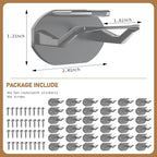 36 Pack Adhesive Hat Hooks for Wall, Super Strong Hat Rack for Baseball Caps, Hat Organizer Display for Home Decor, Hat Hange