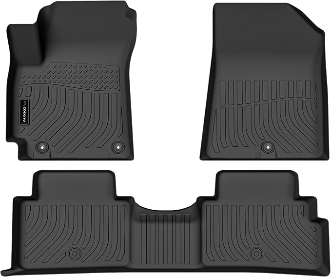 AUXKO All Weather Floor Mat Fit for Kia Soul 2026 2025-2020 TPE Rubber Liners Soul Accessories All Season Guard Odorless Anti-Slip Liner Black