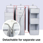 Orzbow 3-in-1 Hanging Diaper Organization Storage for Baby Essentials | Nursery Organizer and Baby Diaper Caddy | Hang on Cri