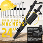 24" Heavy-Duty Magnetic Tool Holder (Upgraded Version) - Extremely Powerful Magnetic Pull Force to Hold Heavy Tools - Profess