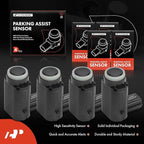 A-Premium 4-PC Reverse Backup Parking Assist Sensor Compatible with Select Buick, Cadillac & Chevrolet Models - Malibu 2013-2