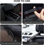 Car Net Pocket Handbag Holder，Purse Holder for Between Seats，Leather Seat Back Organizer Mesh Large Capacity Bag，Handbag Between The Two Seats