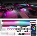 Dreamcolor Acrylic Ambient Lighting Car Lights – Wireless APP Control, Music Sync, Dynamic RGB Interior Car LED Strip Light Kit, 22-in-1 Customizable LED Neon Light Kits for Car Interior