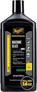 Meguiar's Professional Machine Glaze M0316 - Premium High Gloss Polish to Remove Light Swirls and Add Gloss and Shine - Machine Polish That Enhances and Restores Shine and Clarity, 6 Pack