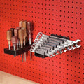 Pegboard Screwdriver and Wrench Holder Set Peg Board Accessories, Organize Wrenches and Screwdrivers on Pegs. Heavy Duty Blac