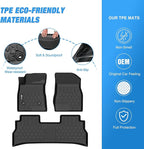 Nilight TPE Floor Mats for Chevy Trax Buick Envista 2024 2025 2026, All Weather Custom Fit Heavy Duty Floor Liners
