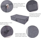 iwill CREATE PRO Underbed Storage Boxes for Bedding/Garment/Duvets/Blankets/Shoes, Folding Fabric Rigid Under bed Storage Bin