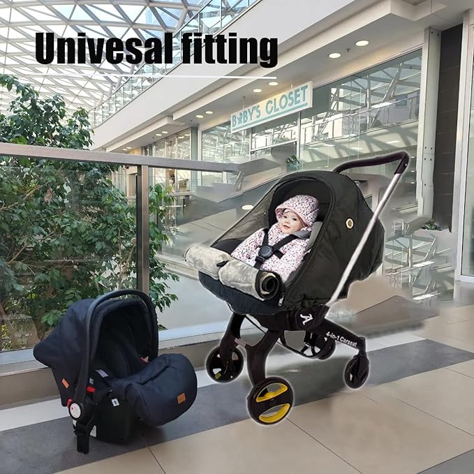 Car Seat Cover for Babies Winter - Baby Car Seat Covers Universal Cold Weather Shield,Warm and Cozy Carseat Covers Canopy Wat