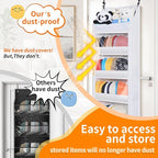 Toread 7-Layer Door-Mounted Baseball Cap Organizer, Dust-Proof Hat Rack Holds 90 Hats, Adjustable Non-Slip Hooks, Multi-Purpo