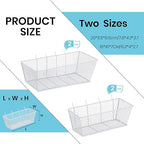 Sieral 4 Pcs Pegboard Baskets Metal Wire Shelf Baskets Peg Board Organizer Accessories Wall Mount Organizer Attachments for G