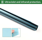 Motoforti Nano Ceramic Car Window Tint Film VLT 55% IRR 65% UVR 99% Dark Blue 14.76 ft x 35.43 Inch Privacy Film 2mil PET 1 Pc