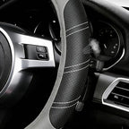 NBTEPEM Customized Auto Car Steering Wheel Cover for Honda Accord, Civic, CR-V, HR-V, Pilot, Microfiber Leather Sport Steerin