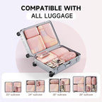11 Set Packing Cubes for Travel, Gifts for Women Mom Kids, TSA Approved Bags for Makeup, Cosmetic, Toiletry, Suitcase Organiz