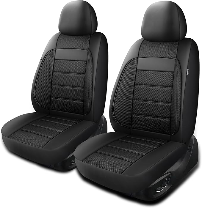 Seat Covers, Car Seat Covers Front Seats, Leather 3D Foam Back Support Car Seat Cover, Air Mesh Automotive Seat Covers, Airba