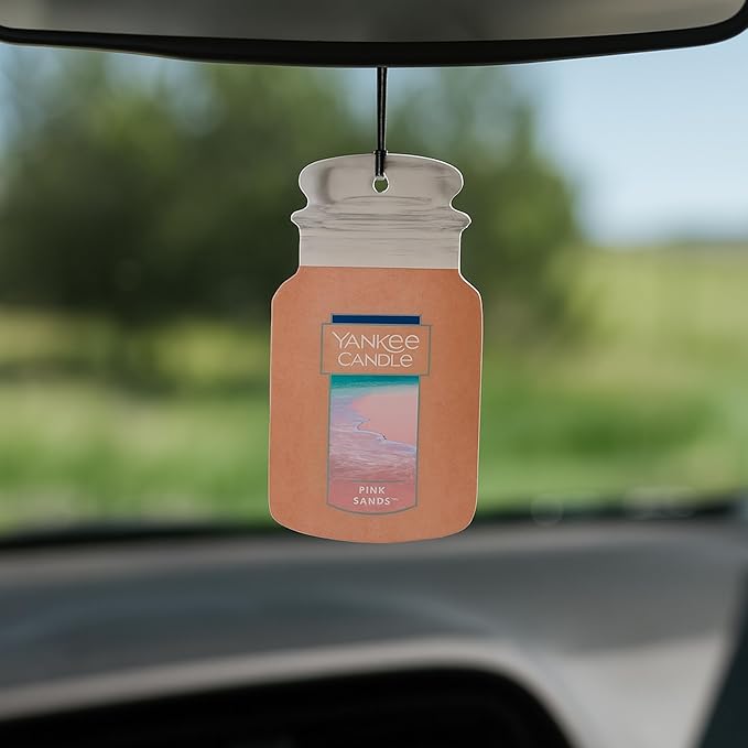 Yankee Candle Paper Car Jar, Pink Sands (Pack of 10)