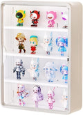 HGYZE Clear Display Case for Figures, 15.75" High, Wall Mounted Shelf with Magnetic Door, Hanging Display Case for Collectibl