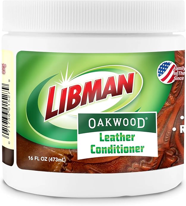 Tribello Libman Oakwood Leather Conditioner 16 oz – Hydrates & Conditions Leather – Helps Repel Moisture & Stains – For Saddl
