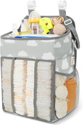Maliton Hanging Diaper Caddy Organizer - Diaper Stacker for Changing Table, Crib, Playard or Wall & Nursery Organization Baby
