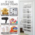 Ridering Over the Door Organizer 5 Tiers,Extra Large Behind Door Storage of 10 Compartments for Toys Clothes Diaper Organizer