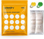 wisedry 112 Gram [4 Packs] Silica Gel Desiccant Packs for Larger Container Desiccant Bags with Orange Indicating Beads for