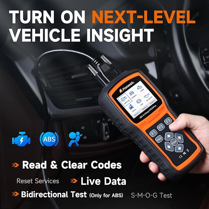 2026 FOXWELL NT630 Plus OBD2 Scanner with ABS and SRS, ABS Code Reader Auto Bleed Scan Tool Brake SRS Scanner, Car Scanner