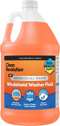 Clean Revolution Advanced All Season Windshield Washer Fluid Ultra Low VOC Formula - Extreme -27°F Winter Protection - Made i