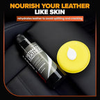 Leather Couch Conditioner & Restorer - Full Leather Restore & Conditioning Kit with Applicator Pad for Car Seats, Couch, Furn