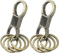 Key Chain Quick Release Spring 2 Pack with 4 Key Rings Heavy Duty Keychain Organizer for Men and Women