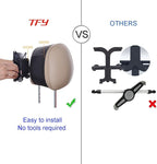TFY Car Mount Universal Car Headrest Mount Holder with Silicon Holding Net Compatible with Both 4.5-6 Inch Phones and 7-10.5 Inch Tablets