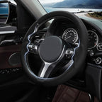 Steering Wheel Cover for BMW X3(2014-2017) X5(2014-2018) 3 Series(2012-2019) 5 Series(2014-2016) 328i 320i 330i 325i 528i 535i 530i 540i M3 2 4 6 Series X4 X6 M2 M4 M5 M6 (Black)