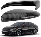 Driver Side Mirror Cover Replacement for Honda Civic 2016-2021, Insight 2019-2021 - Left Side Mirror Covers, Rear View Mirror Cap Carbon Fibre