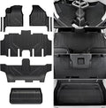 Floor Mats for Chrysler Pacifica 2017-2025 2026, All Weather Floor Mats Trunk Cargo Liner with Backrest Protectors Accessories, Full Coverage Set for 7/8 Seats (Not fit Hybrid)