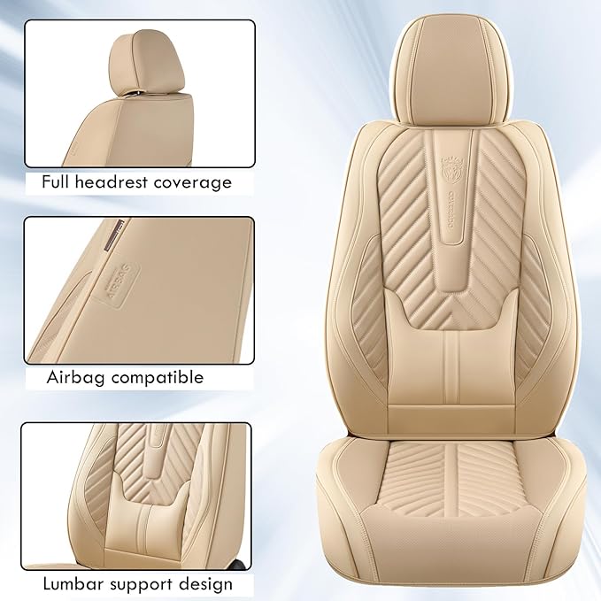 Coverado Seat Covers, Front Car Seat Covers, Waterproof Seat Covers, Car Seat Covers Front Seats, Leather Seat Covers for Car