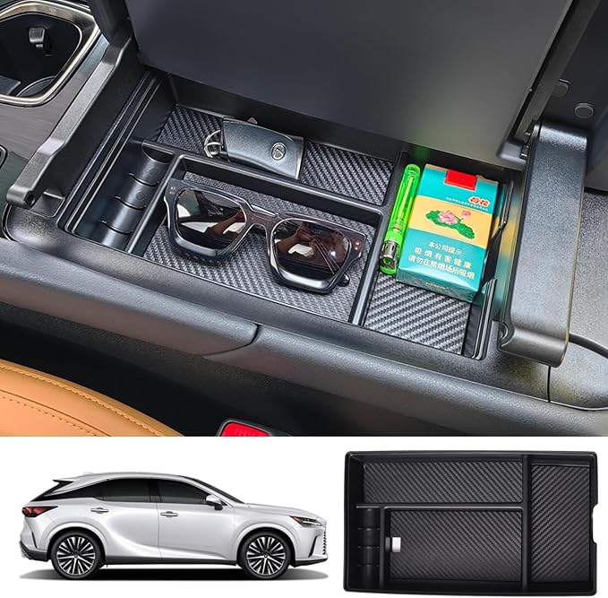 Center Console Organizer Compatible with Lexus RX 2023 2024 2025 2026, Organizer Tray for 2025 RX Hybrid RX 350h 500h F Sport Premium+ Luxury F Sport Handling