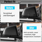 Jaronx Compatible with Tesla Model Y Side Mirror Cover Replacement 2020 2021 2022 2023 2024, Right Passenger Door Wing Black Rearview Mirror Cover Cap for Tesla Model Y Accessories-Glossy Black