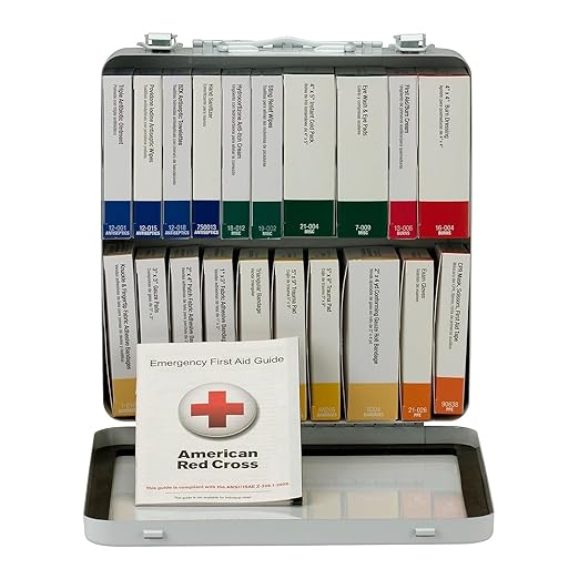 First Aid Only 90600 ANSI A+ 2015 and OSHA Compliant First Aid Kit, 50-Person Unitized Emergency First Aid Kit for Business, 