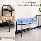 Gonfoam 2-Tier Expandable Shoe Rack,Adjustable Shoe Shelf Storage Organizer Heavy Duty Metal Free Standing Shoe Rack for Entr