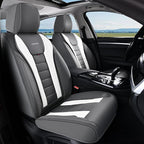 Coverado Car Seat Covers Full Set, Seat Covers for Cars, Front Seat Covers and Back Seat Cover Waterproof Leather Automotive 