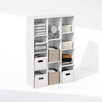Furinno Reed Closet Organizers and Storage, 11-Cube Closet Organizer, Open Shelf Closet Storage, for Wardrobe, Bedroom, Livin
