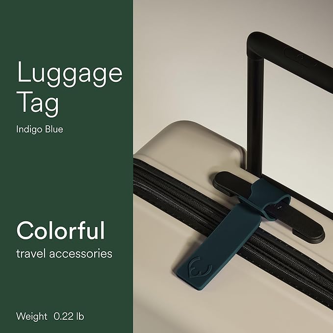 ANTLER Luggage Tags - Durable Rubber, for Suitcases & Travel Bags, Assorted Colors, Easy ID & Personalization, Fits Most Suit