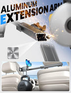 eSamcore Headrest Mount for Car, Aluminum Tablet Car Holder for Backseat Kids Large Clamp, Road Trip Essentials for Adults Back Seat Car Accessories Compatible with iPad 4.7” -12.9" Tab
