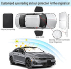 3PCS Car Window Shades Front Windshield Sun Shade Foldable Window Shade Custom Fit for 2021-2024 KIA K5 Accessories Car Shades for Front Windows Anti-UV Rays Block Heat