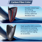 Side Rearview Mirror Cover For Kia Forte 2019-2024 Accessories Aggressive Look Sport Door Side LH & RH Exterior Rearview Mirror Guard Cover Trims Carbon Fiber Color（Without Turn Signal）